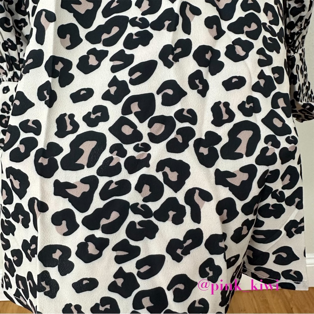 Area Stars Leopard Print Keyhole Dress - Picture 7 of 17